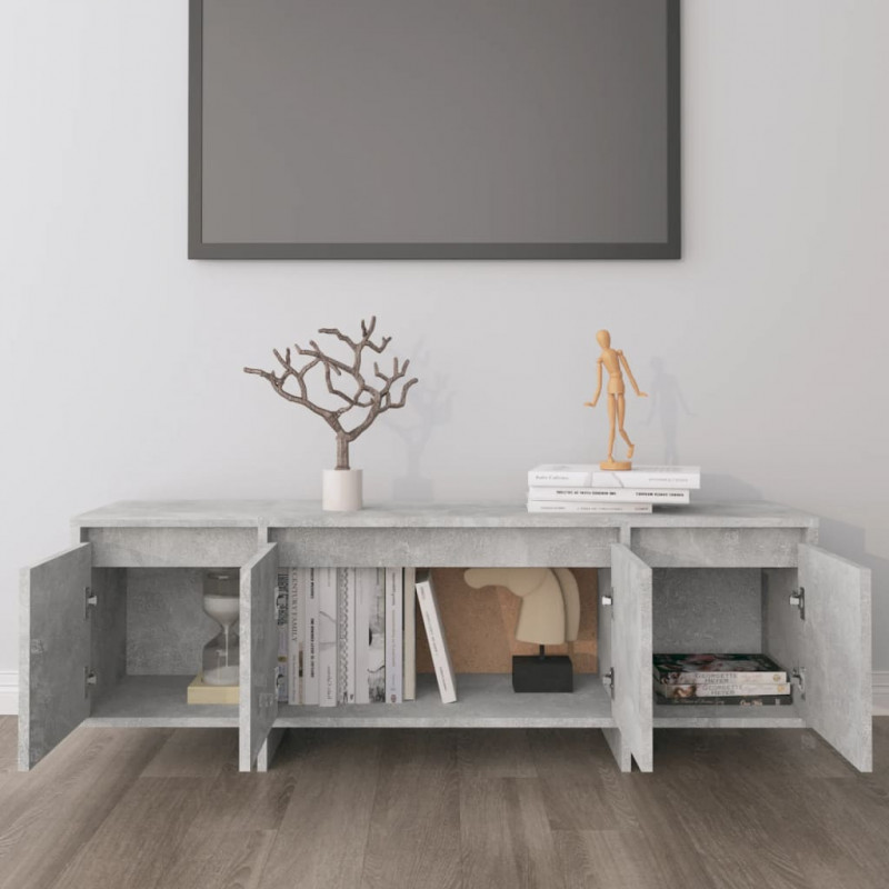 Szafka pod TV, szarość betonu, 120x30x40,5 cm