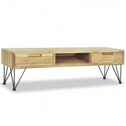 Szafka pod telewizor, 120 x 35 x 35 cm, lite drewno tekowe