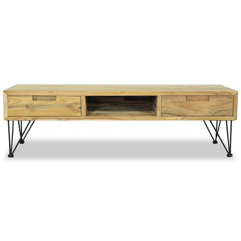 Szafka pod telewizor, 120 x 35 x 35 cm, lite drewno tekowe