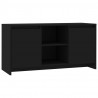 Szafka pod TV, czarna 102x37,5x52,5 cm, materiał drewnopochodny
