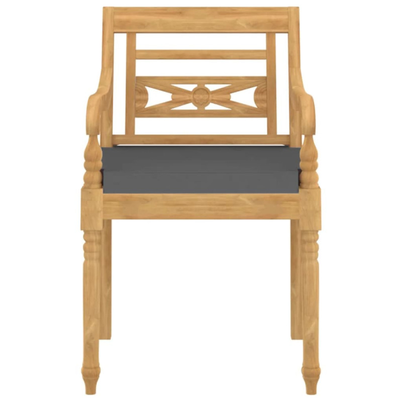 4-cz. zestaw wypoczynkowy z poduszkami, lite drewno tekowe