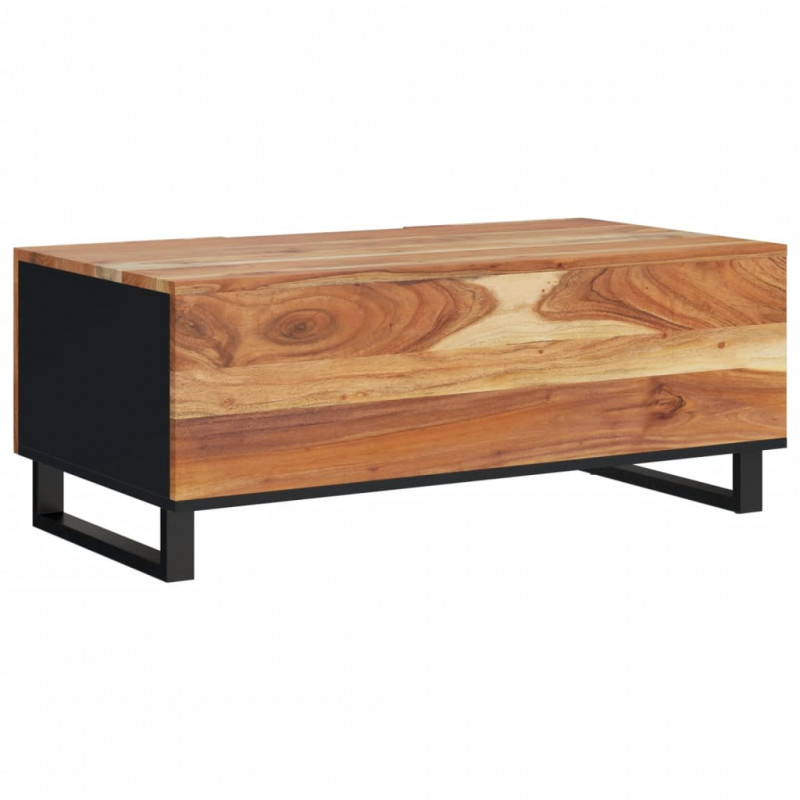 Stolik kawowy, 100x54x40 cm, akacja i materiał drewnopochodny