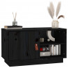 Szafka pod TV, czarna, 70x34x40 cm, lite drewno sosnowe