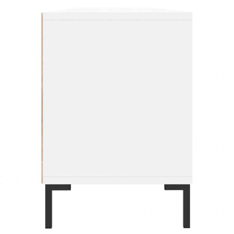 Szafka pod TV, biała, 150x30x44,5 cm, materiał drewnopochodny