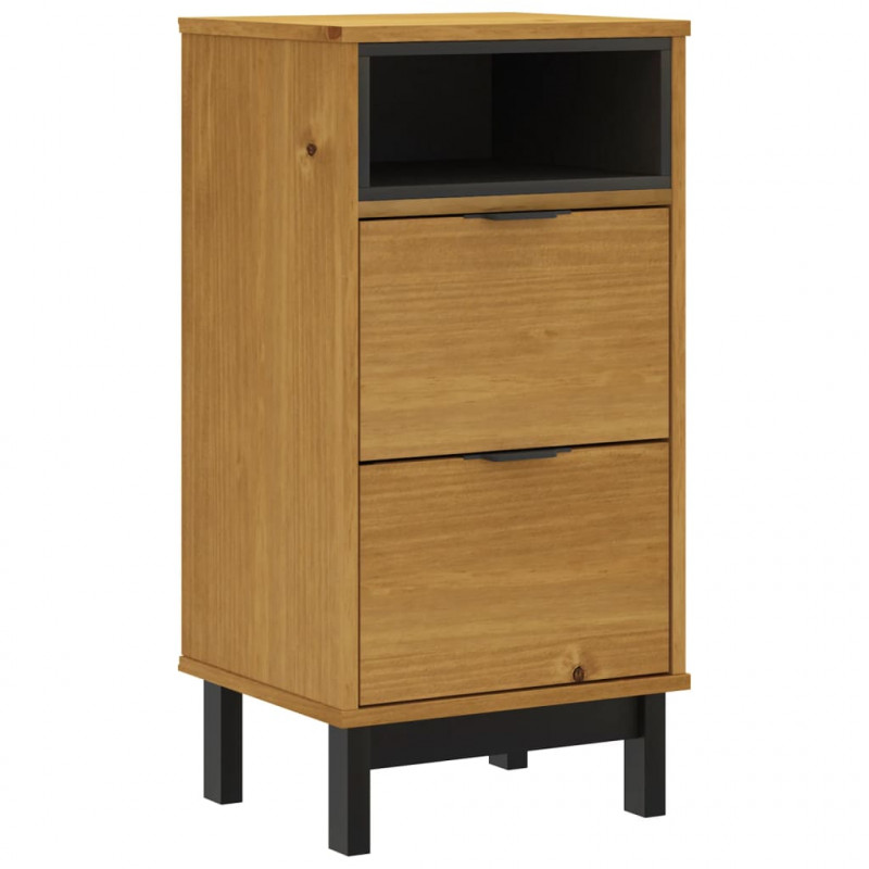 Szafka nocna FLAM, 40x35x80 cm, lite drewno sosnowe
