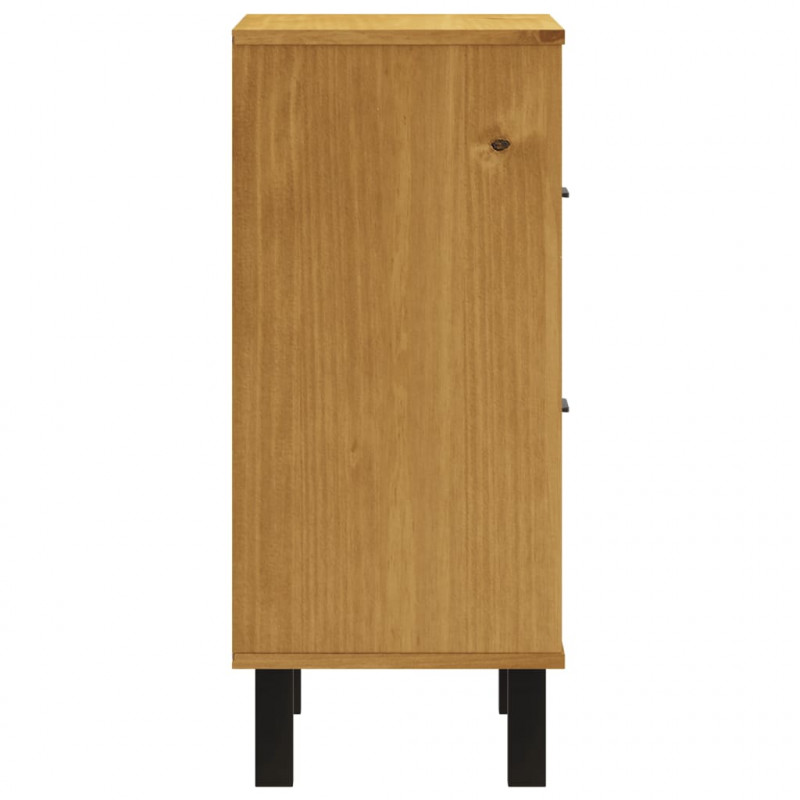 Szafka nocna FLAM, 40x35x80 cm, lite drewno sosnowe
