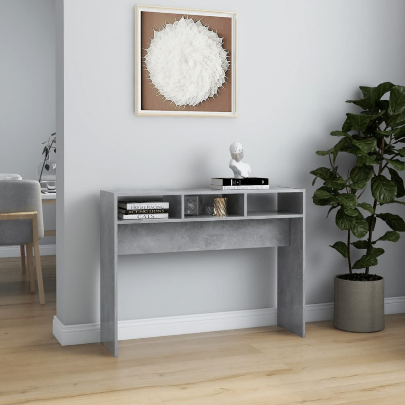 Stolik konsolowy, szarość betonu, 105x30x80 cm