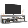Szafki pod TV z LED, 2 szt., szary dąb sonoma 75x35x40 cm