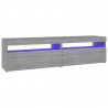 Szafki pod TV z LED, 2 szt., szary dąb sonoma 75x35x40 cm