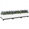 Donica do podwyższonej rabaty, 120x40x23 cm, polipropylen