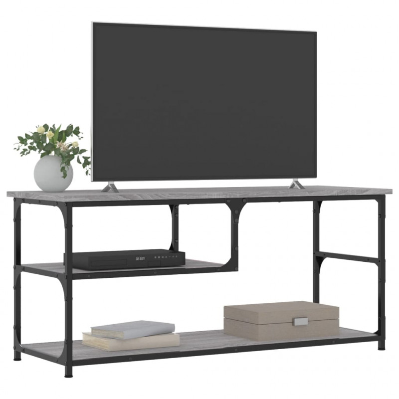 Szafka pod TV, szary dąb sonoma, 103x38x46,5 cm