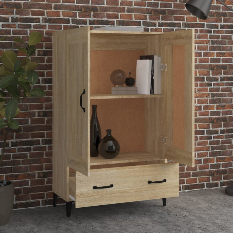 Wysoka szafka, dąb sonoma 70x31x115 cm, materiał drewnopochodny