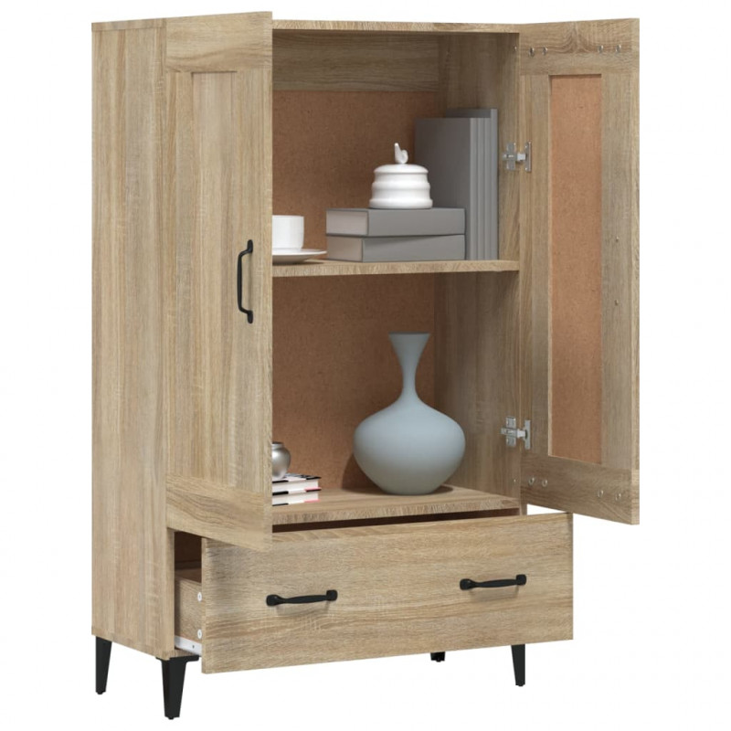 Wysoka szafka, dąb sonoma 70x31x115 cm, materiał drewnopochodny