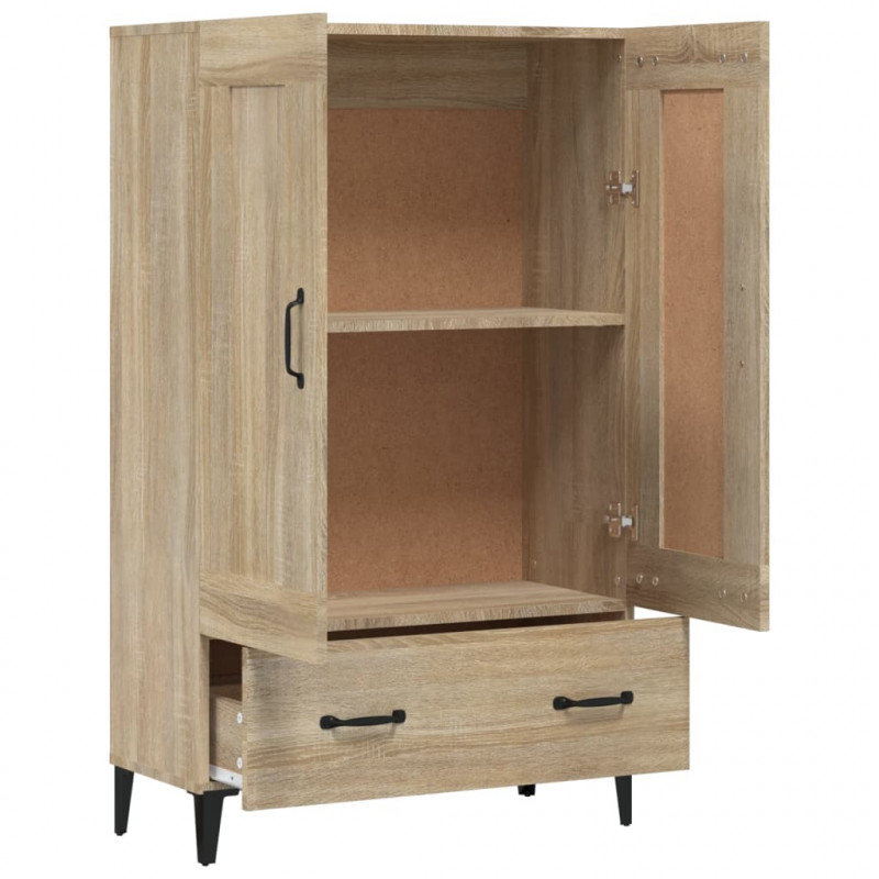 Wysoka szafka, dąb sonoma 70x31x115 cm, materiał drewnopochodny
