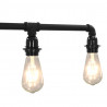 Lampa sufitowa, czarna, 5 żarówek E27