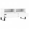 Szafka pod TV, biała, 100x34,5x44,5 cm, materiał drewnopochodny