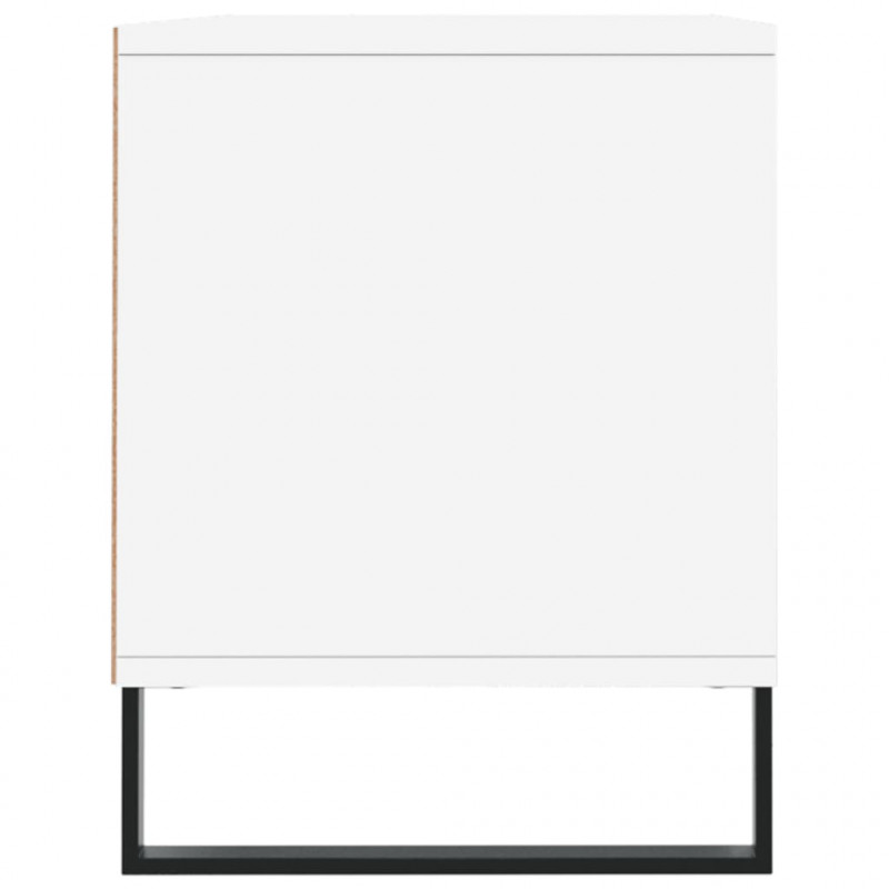 Szafka pod TV, biała, 100x34,5x44,5 cm, materiał drewnopochodny