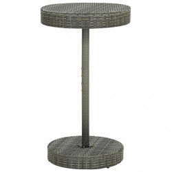 Stolik ogrodowy, szary, 60,5x106 cm, polirattan