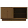 Szafka pod TV, miodowy brąz, 80x35x40,5 cm, lite drewno sosnowe