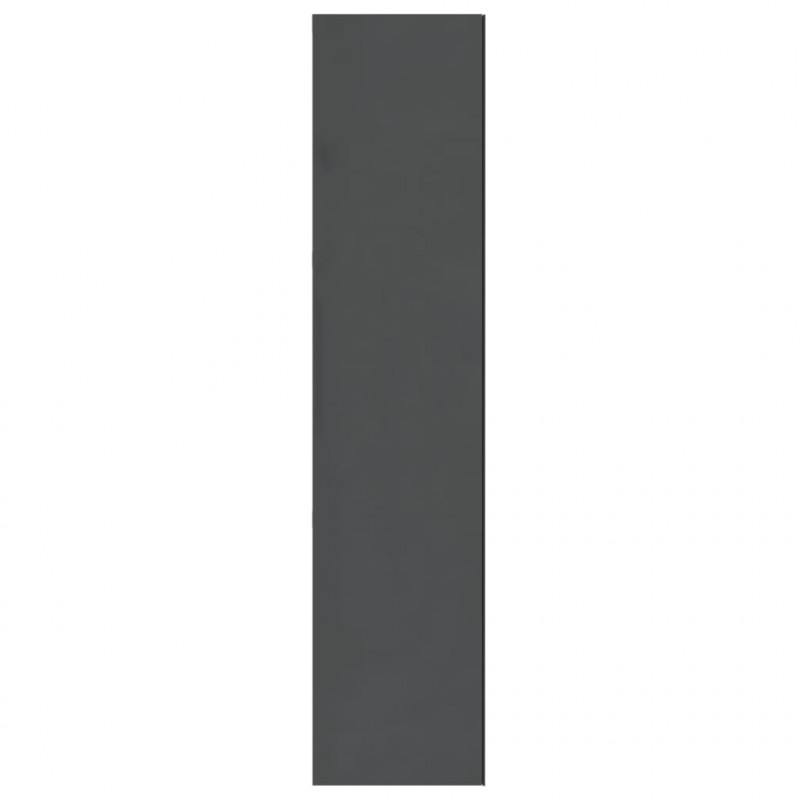 Szafka łazienkowa z lustrem 60x15x75 cm, MDF, szary z połyskiem
