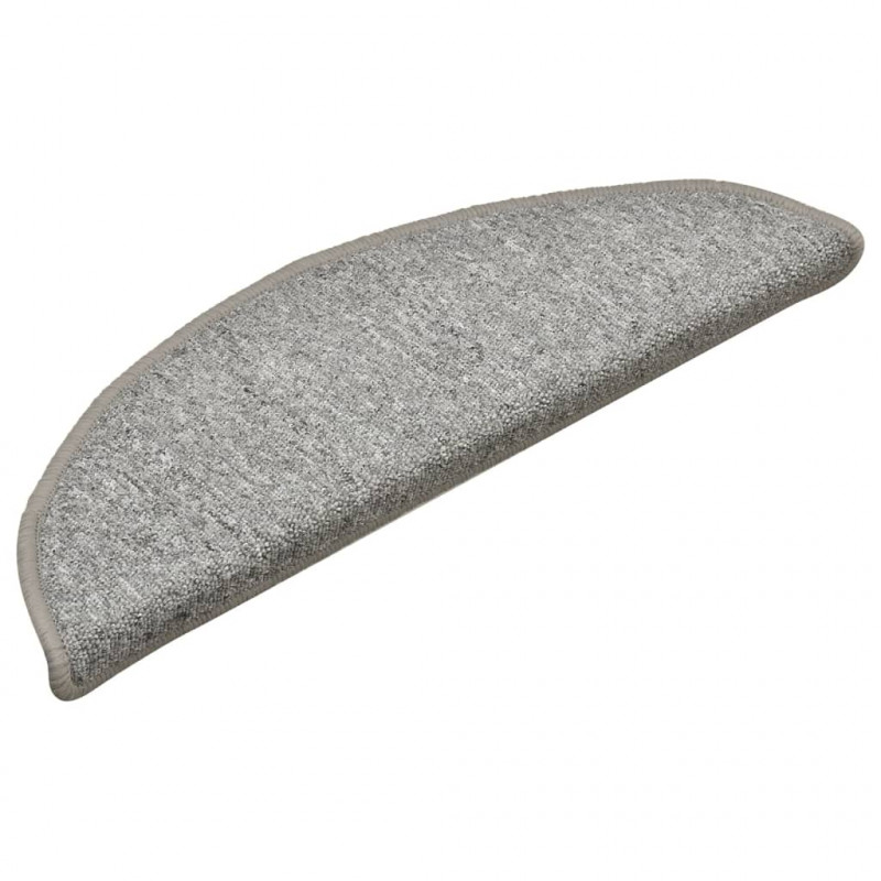 Nakładki na schody, 15 szt., jasnoszare, 56 x 17 x 3 cm