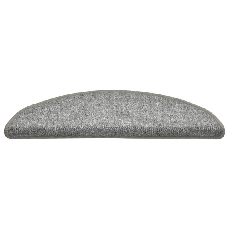 Nakładki na schody, 15 szt., jasnoszare, 56 x 17 x 3 cm