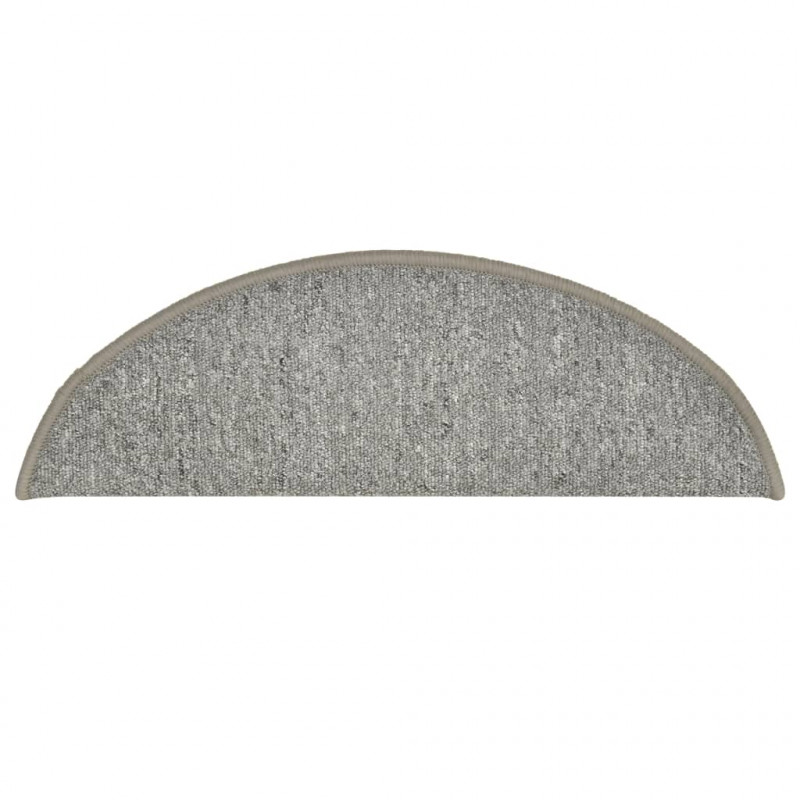 Nakładki na schody, 15 szt., jasnoszare, 56 x 17 x 3 cm