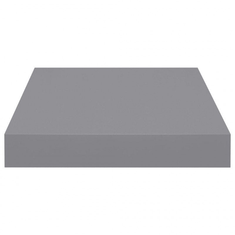 Półki ścienne, 2 szt., szare, 23 x 23,5 x 3,8 cm, MDF