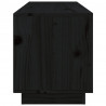 Szafka pod TV, czarna, 105x34x40 cm, lite drewno sosnowe
