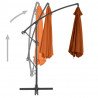 Parasol wiszący z aluminiowym słupkiem, 300 cm, terakota