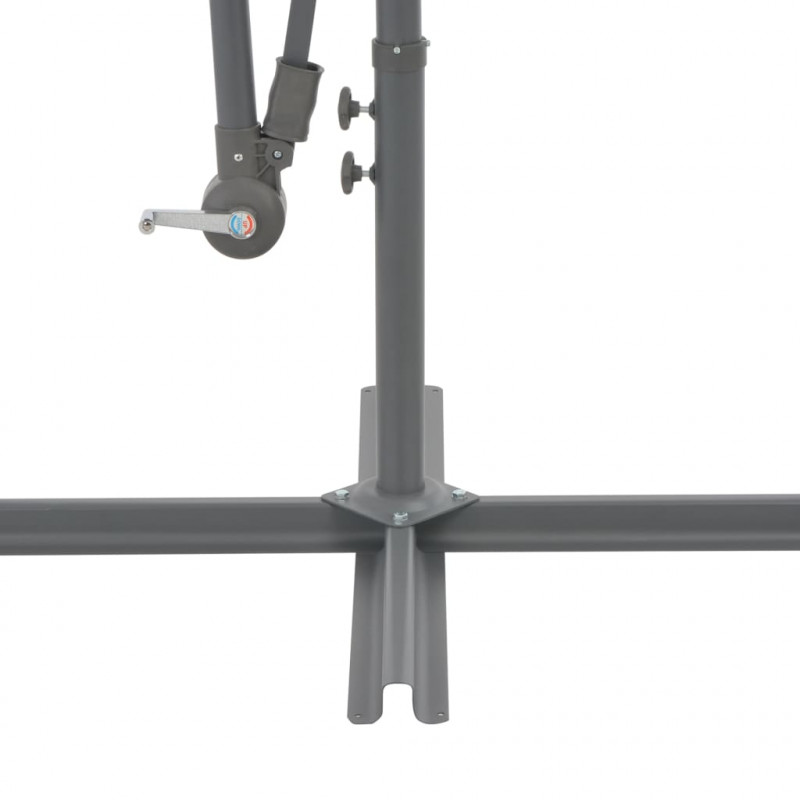 Parasol wiszący z aluminiowym słupkiem, 300 cm, terakota