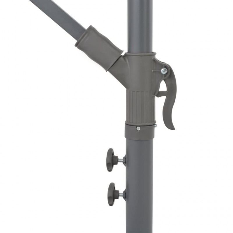 Parasol wiszący z aluminiowym słupkiem, 300 cm, terakota