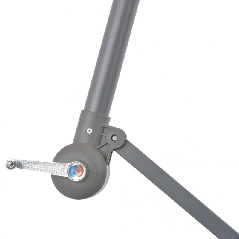 Parasol wiszący z aluminiowym słupkiem, 300 cm, terakota