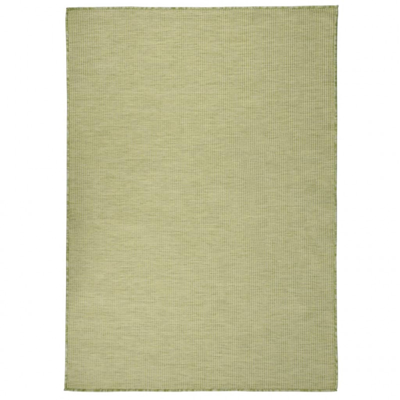 Dywan zewnętrzny o płaskim splocie, 200x280 cm, zielony