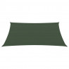 Żagiel przeciwsłoneczny, 160 g/m², ciemnozielony, 3/4x3 m, HDPE