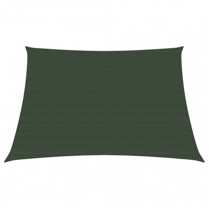 Żagiel przeciwsłoneczny, 160 g/m², ciemnozielony, 3/4x3 m, HDPE