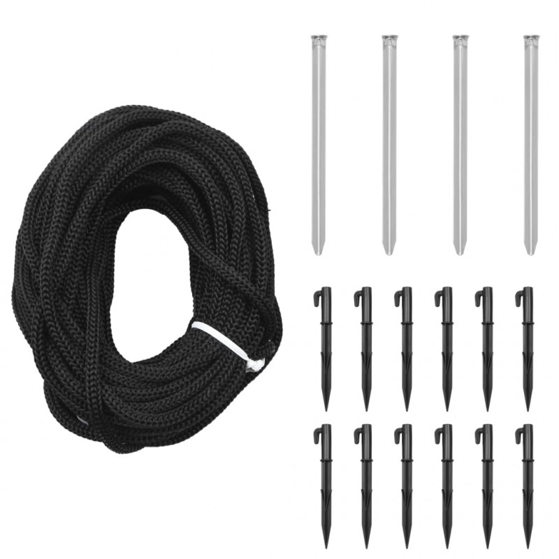 Choinka z kołkiem gruntowym, 732 niebieskie LED, 500 cm