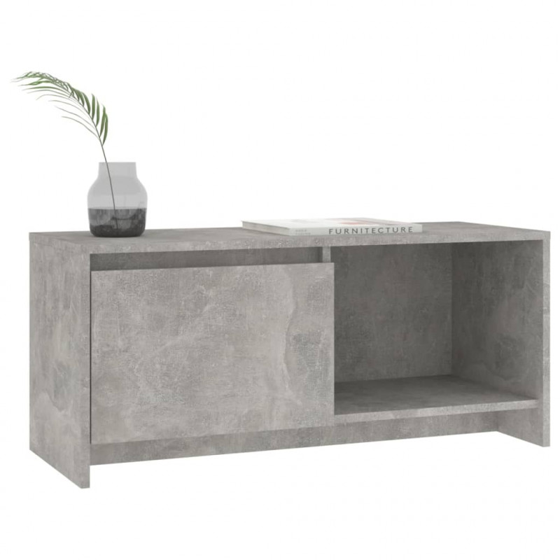 Szafka pod TV, szarość betonu, 90x35x40 cm