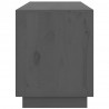 Szafka pod telewizor, szara 176x37x47,5 cm, lite drewno sosnowe