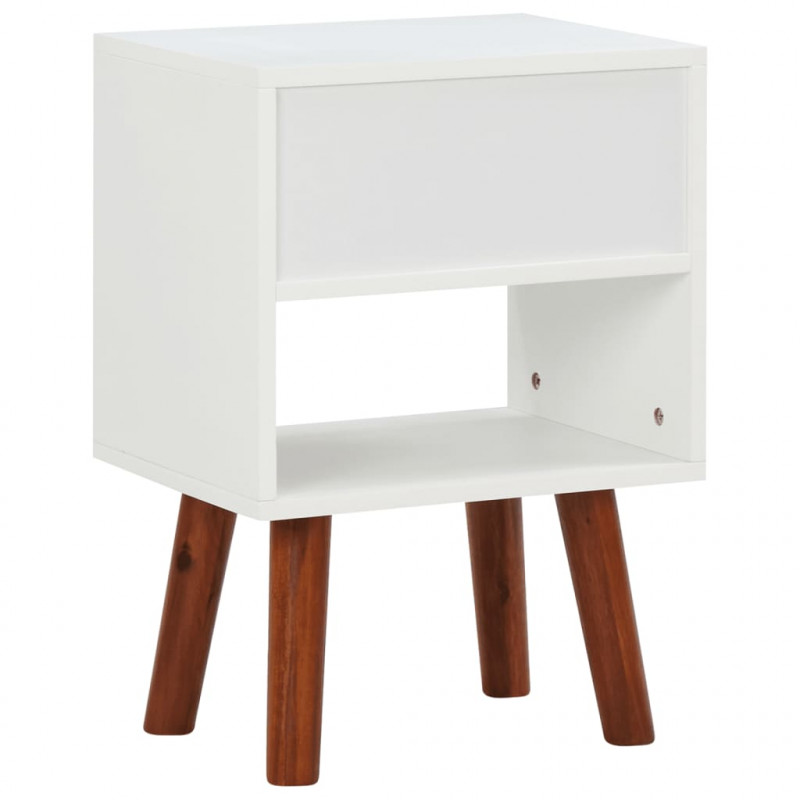 Szafka nocna z drewna akacjowego 40x30x57 cm