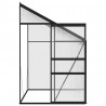 Szklarnia, antracytowa, aluminium, 3,8 m³