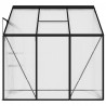 Szklarnia, antracytowa, aluminium, 3,8 m³