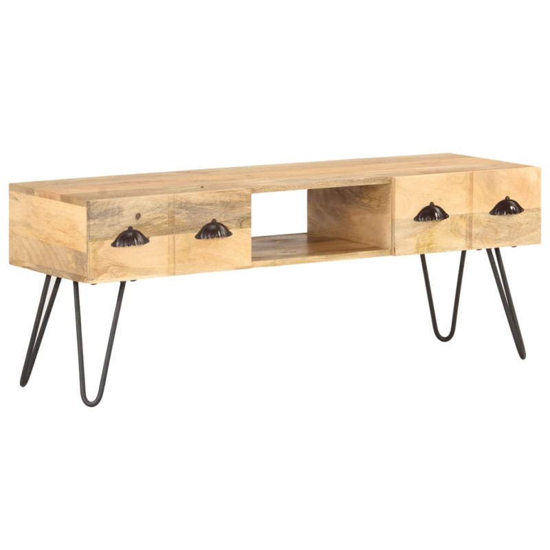 Szafka pod TV, 120x35x45 cm, lite drewno mango