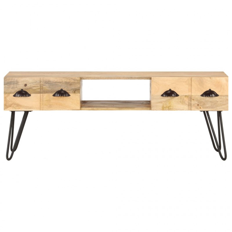 Szafka pod TV, 120x35x45 cm, lite drewno mango
