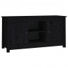 Szafka pod telewizor, czarna, 103x36,5x52 cm, drewno sosnowe