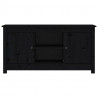 Szafka pod telewizor, czarna, 103x36,5x52 cm, drewno sosnowe
