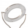 Lampa stojąca, 18 W, srebrna, 180 cm, przyciemniana