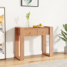 Stolik konsola, 90x35x75 cm, lite drewno tekowe