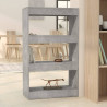 Regał na książki/przegroda, szarość betonu, 60x30x103 cm