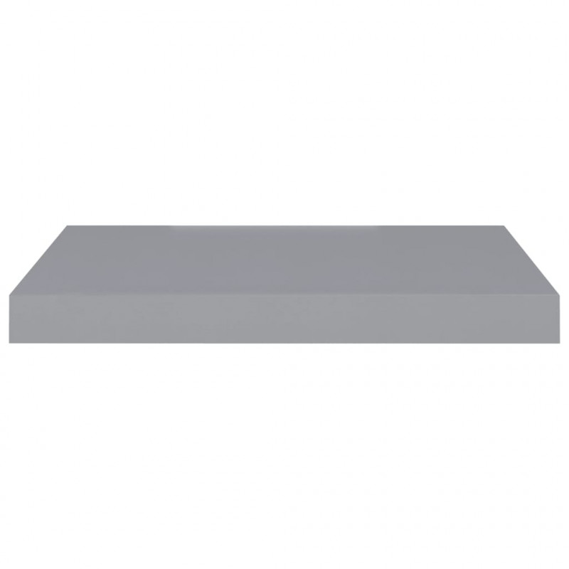 Półki ścienne, 2 szt., szare, 50x23x3,8 cm, MDF